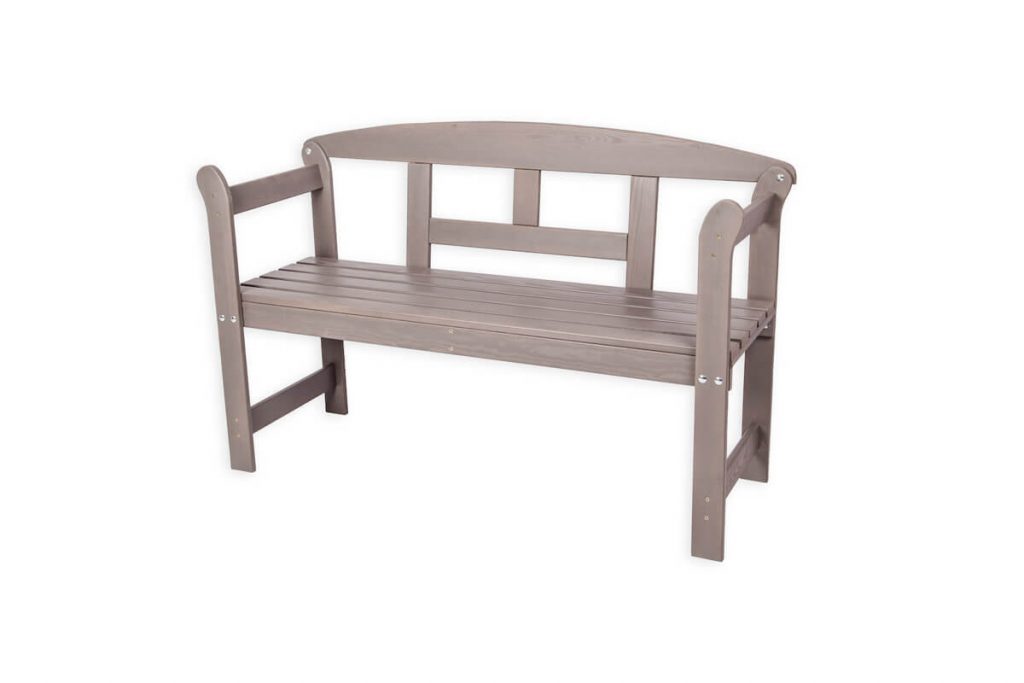 garden bench with backrest Frizija gray