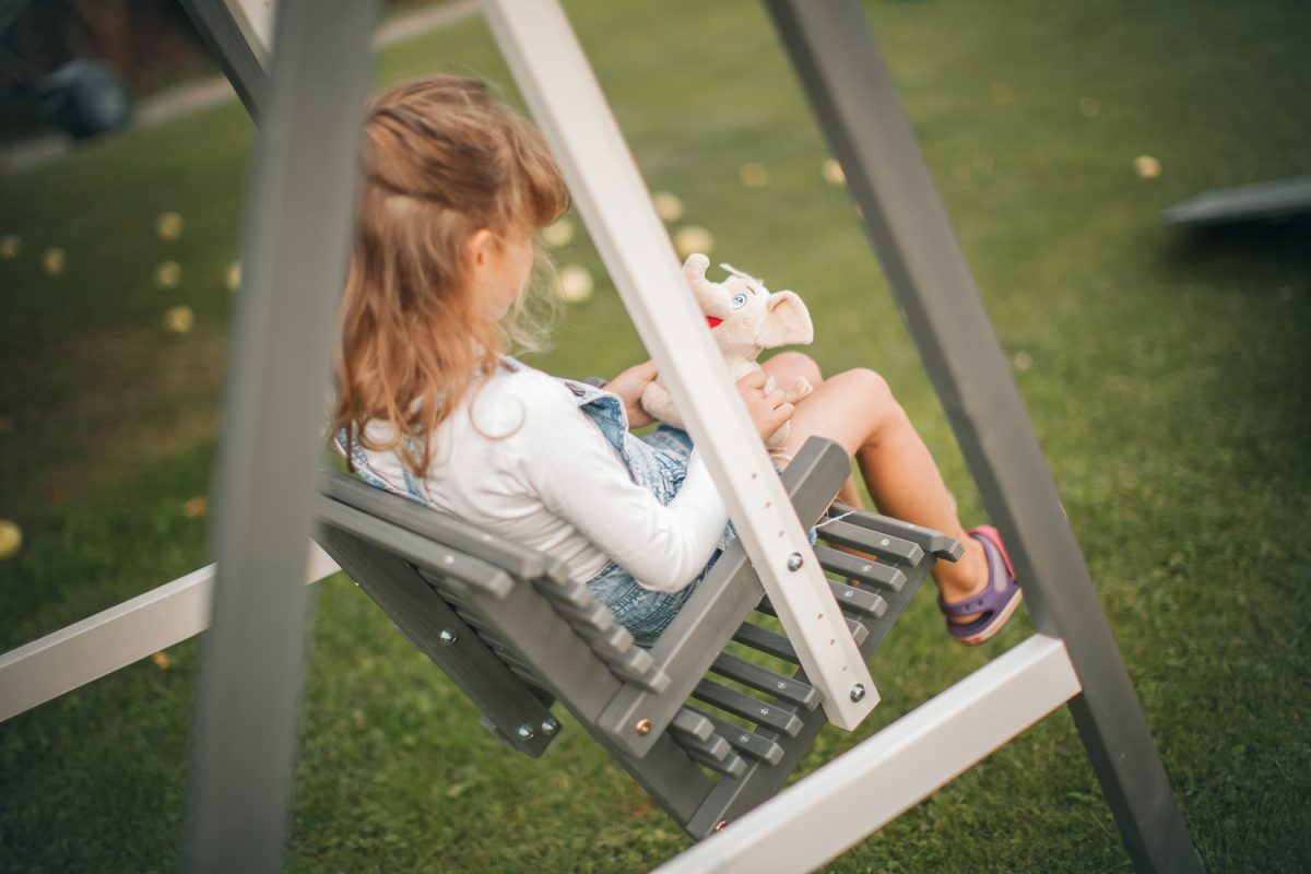 Children’s swing for one child White/Graphite