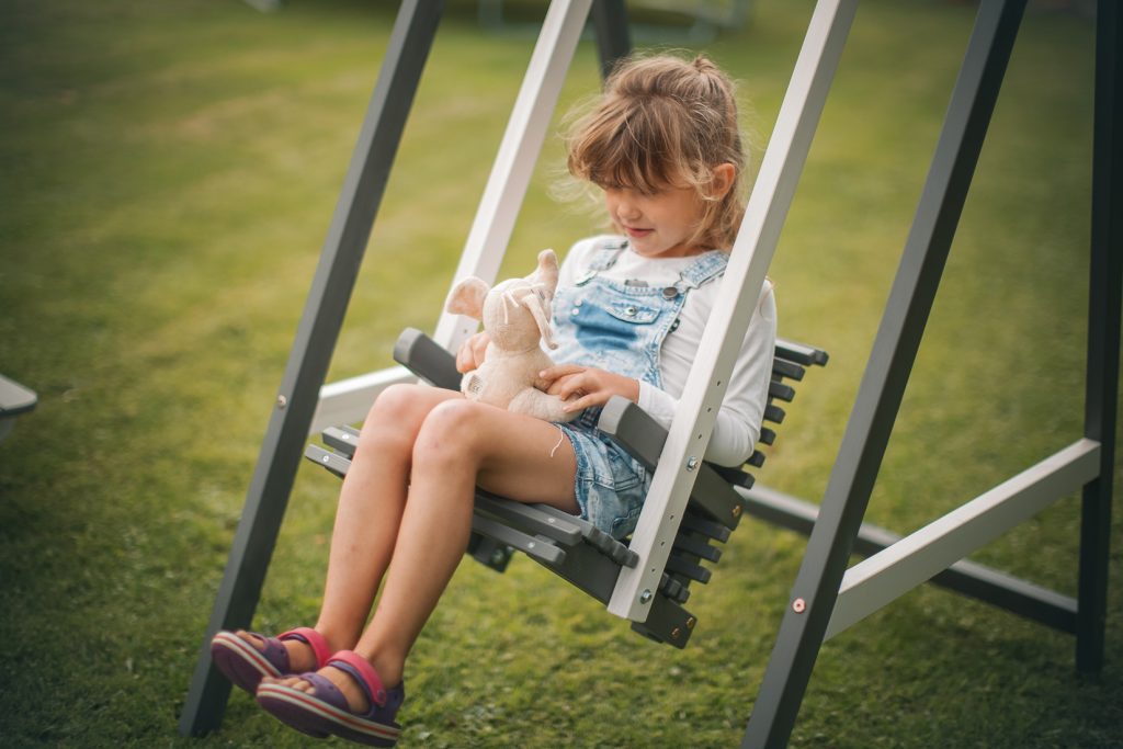 Children’s swing for one child White/Graphite