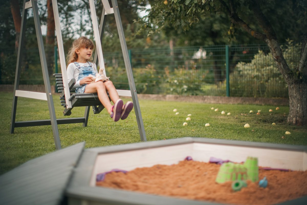 Children’s swing for one child White/Graphite