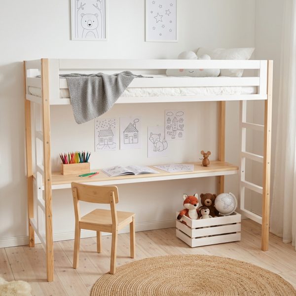 Bērnu gulta ar rakstāmgaldu SMART 90 x 190 cm