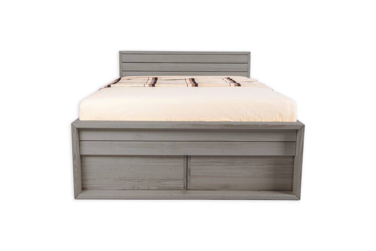 Double bed, Verona, gray