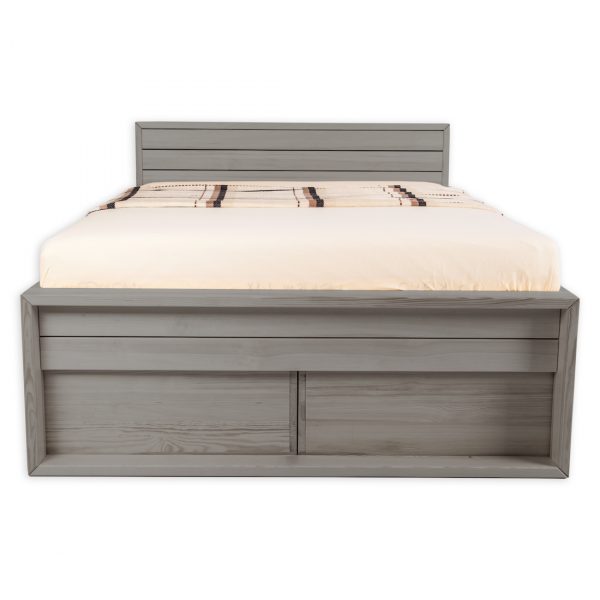 Double bed, Verona, gray