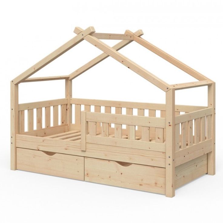 Children's bed house, Lacquered