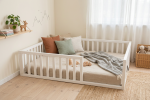 Valge täispuidust Montessori voodi FLM 415
